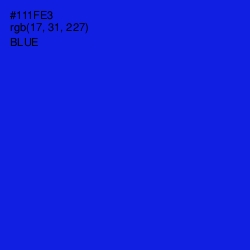 #111FE3 - Blue Color Image