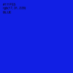 #111FE5 - Blue Color Image