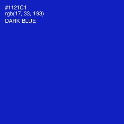 #1121C1 - Dark Blue Color Image