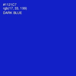 #1121C7 - Dark Blue Color Image