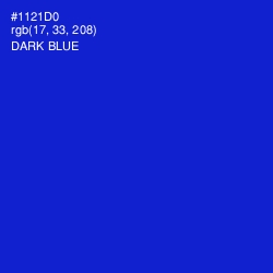 #1121D0 - Dark Blue Color Image