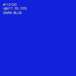 #1121DC - Dark Blue Color Image