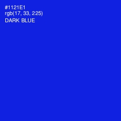 #1121E1 - Dark Blue Color Image