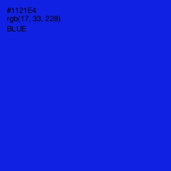 #1121E4 - Blue Color Image