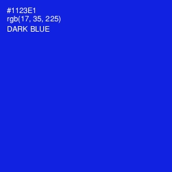 #1123E1 - Dark Blue Color Image