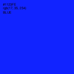 #1123FE - Blue Color Image