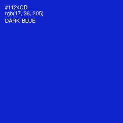 #1124CD - Dark Blue Color Image