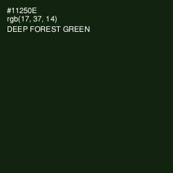 #11250E - Deep Forest Green Color Image