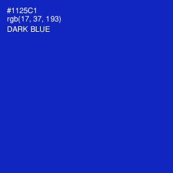 #1125C1 - Dark Blue Color Image