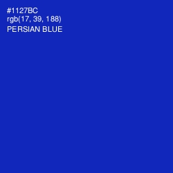 #1127BC - Persian Blue Color Image
