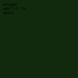 #11290D - Deep Forest Green Color Image