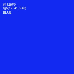 #1129F0 - Blue Color Image