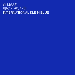 #112AAF - International Klein Blue Color Image