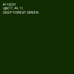 #112C01 - Deep Forest Green Color Image