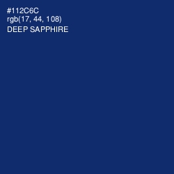 #112C6C - Deep Sapphire Color Image