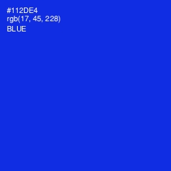 #112DE4 - Blue Color Image