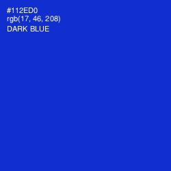 #112ED0 - Dark Blue Color Image
