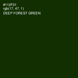 #112F01 - Deep Forest Green Color Image