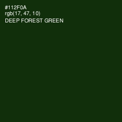 #112F0A - Deep Forest Green Color Image