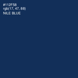 #112F58 - Nile Blue Color Image