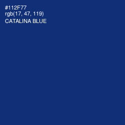 #112F77 - Catalina Blue Color Image