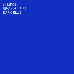 #112FC1 - Dark Blue Color Image