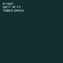 #11302F - Timber Green Color Image