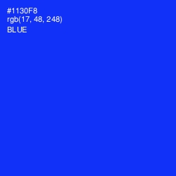 #1130F8 - Blue Color Image