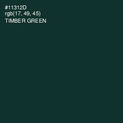 #11312D - Timber Green Color Image