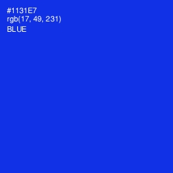 #1131E7 - Blue Color Image