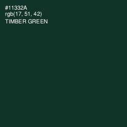 #11332A - Timber Green Color Image