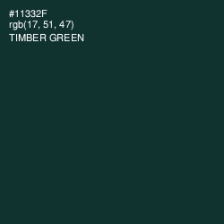 #11332F - Timber Green Color Image