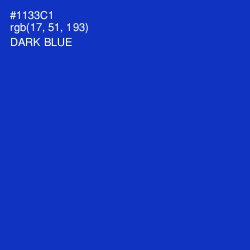 #1133C1 - Dark Blue Color Image