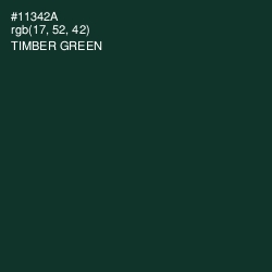 #11342A - Timber Green Color Image