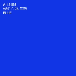 #1134E5 - Blue Color Image