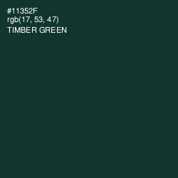 #11352F - Timber Green Color Image