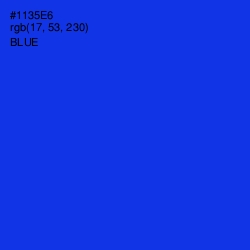 #1135E6 - Blue Color Image