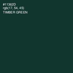 #11362D - Timber Green Color Image