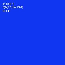 #1136F1 - Blue Color Image