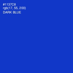 #1137C8 - Dark Blue Color Image