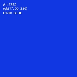 #1137E2 - Dark Blue Color Image