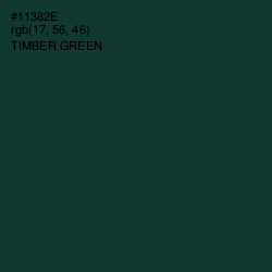 #11382E - Timber Green Color Image