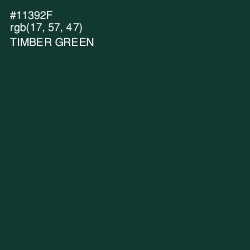 #11392F - Timber Green Color Image