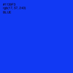 #1139F3 - Blue Color Image