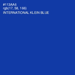 #113AA6 - International Klein Blue Color Image