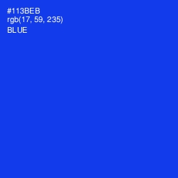 #113BEB - Blue Color Image