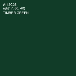 #113C28 - Timber Green Color Image