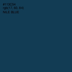 #113C54 - Nile Blue Color Image