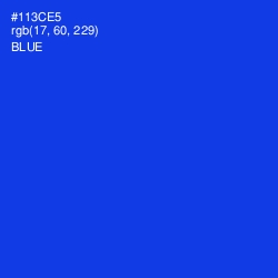 #113CE5 - Blue Color Image