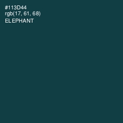 #113D44 - Elephant Color Image